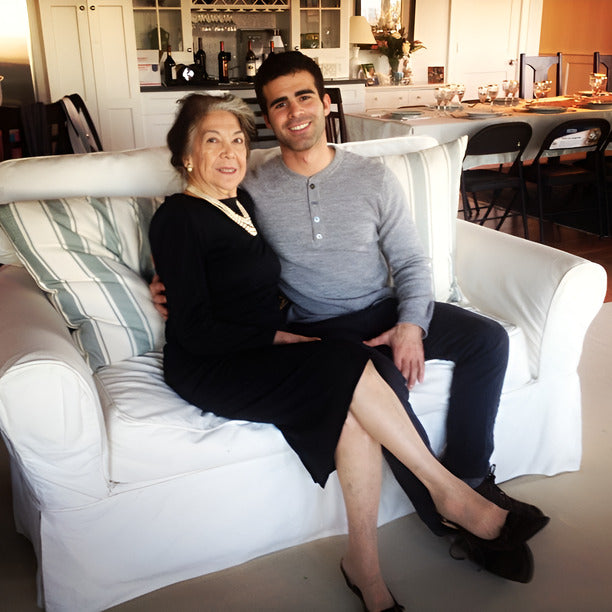 Lady with her grandson