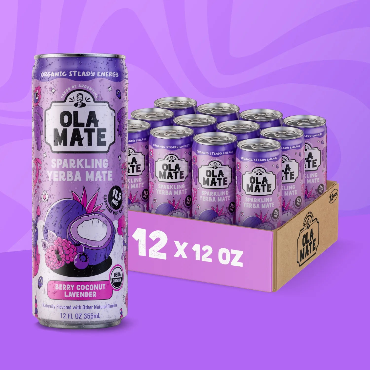 Berry Coconut Lav Sparkling Mate