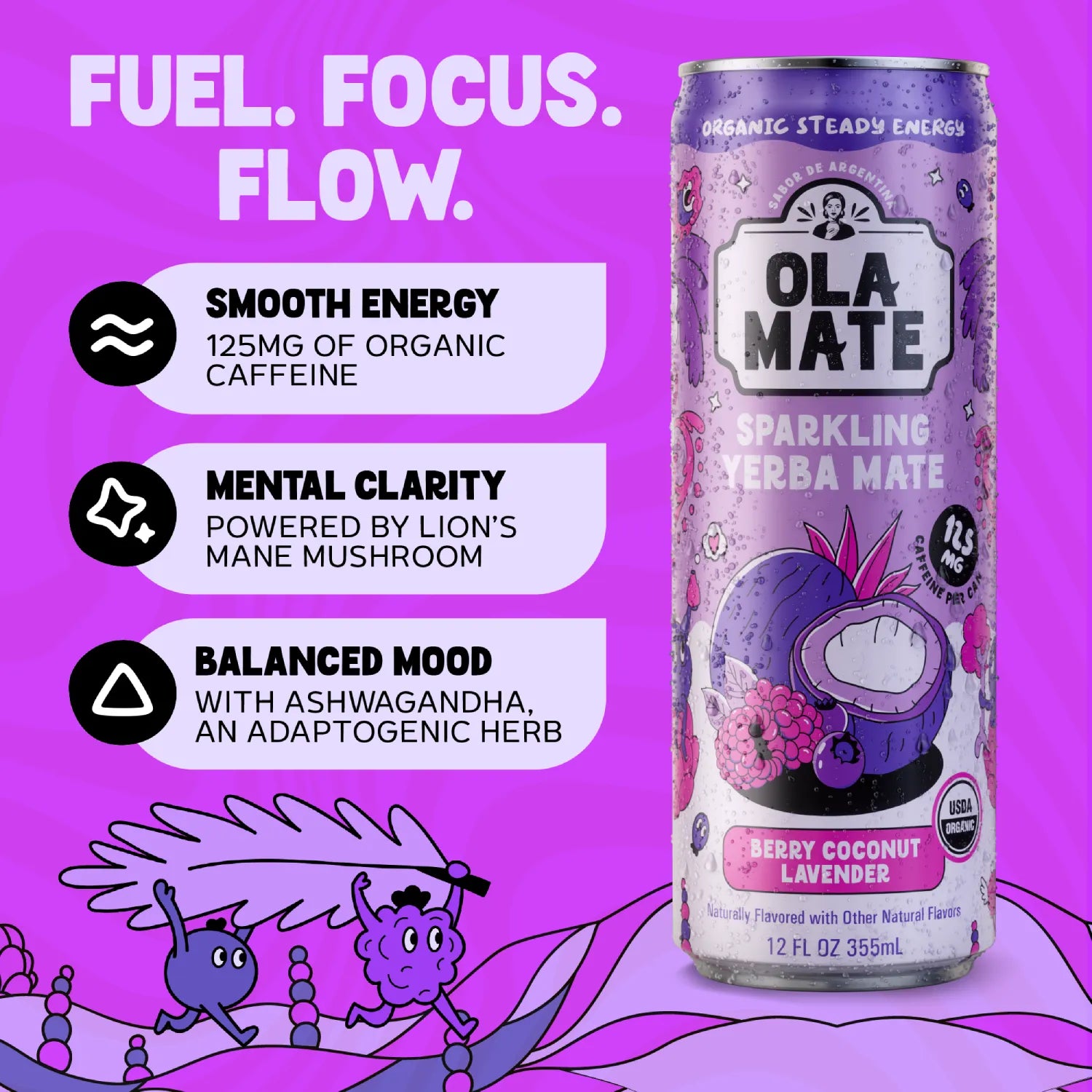 Berry Coconut Lav Sparkling Mate