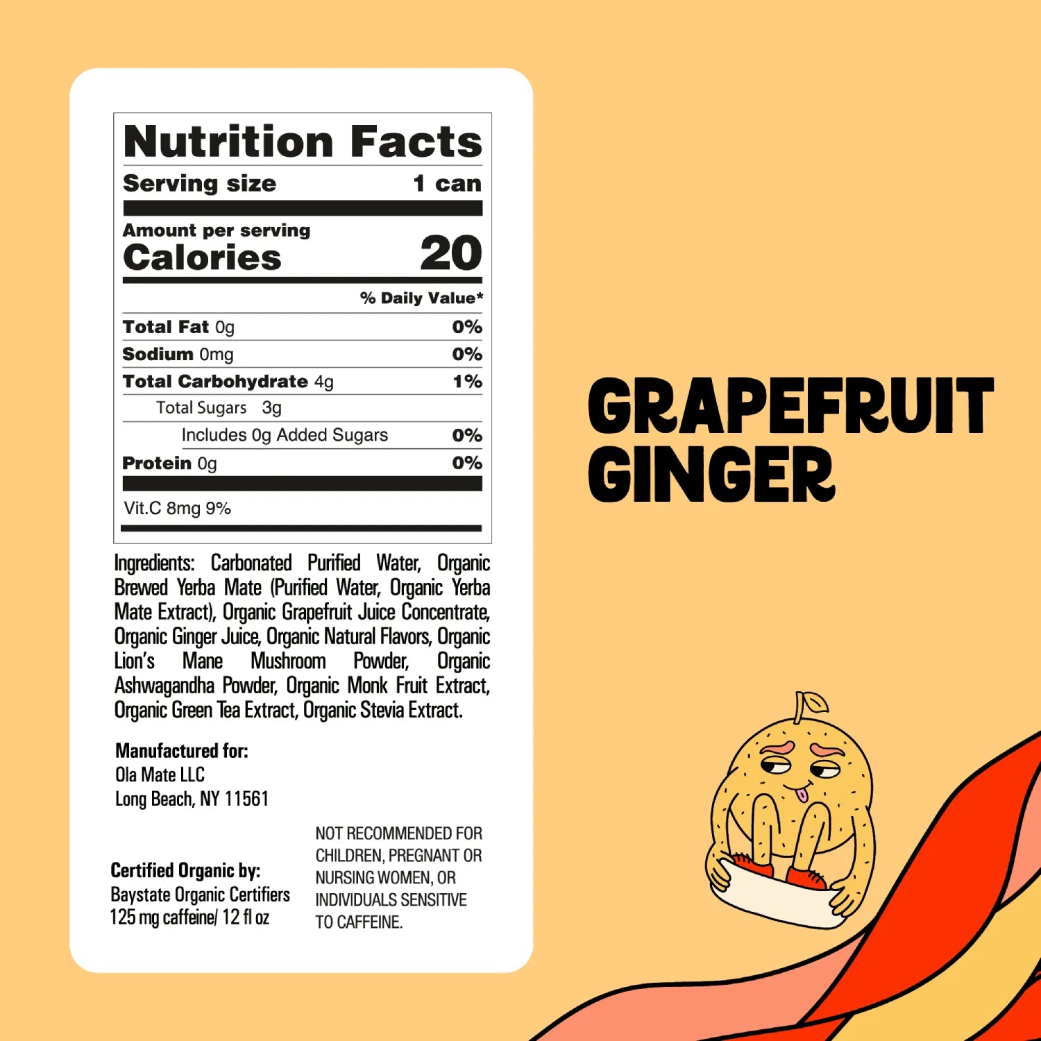 Grapefruit Ginger Sparkling Mate