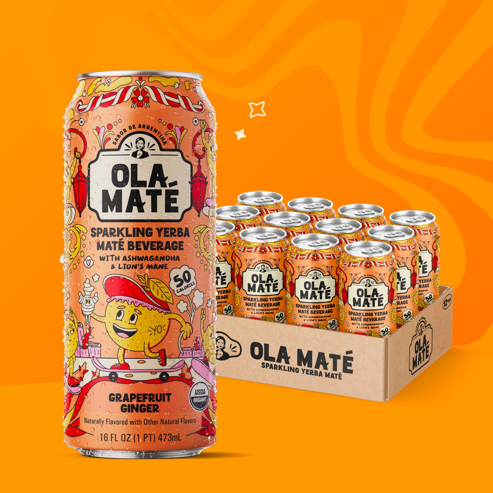 Grapefruit Ginger Sparkling Maté