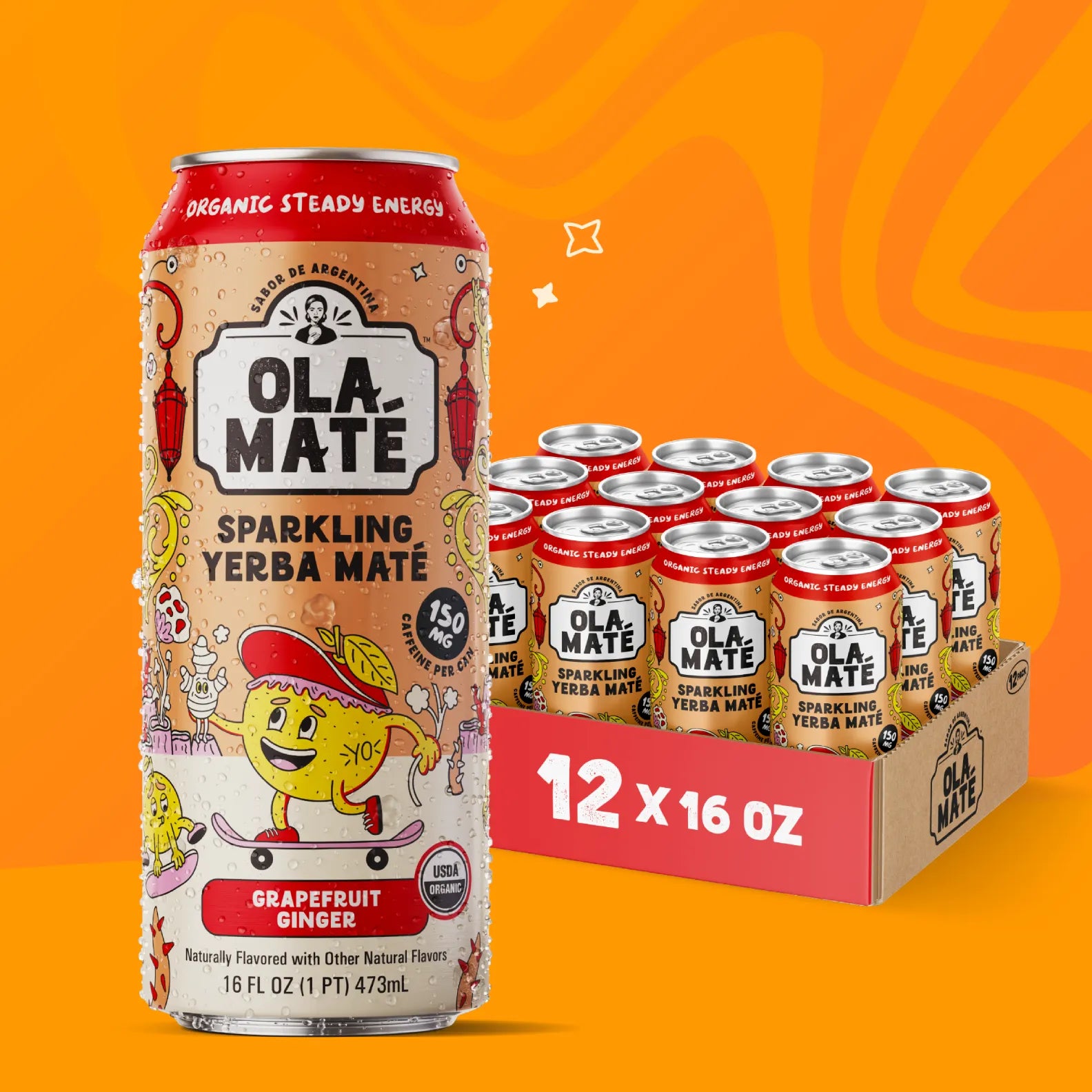 Grapefruit Ginger Sparkling Maté