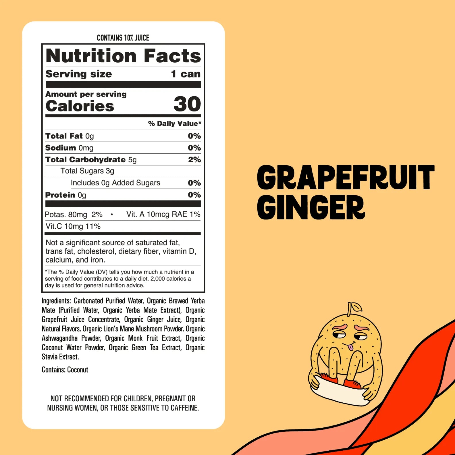 Grapefruit Ginger Sparkling Maté