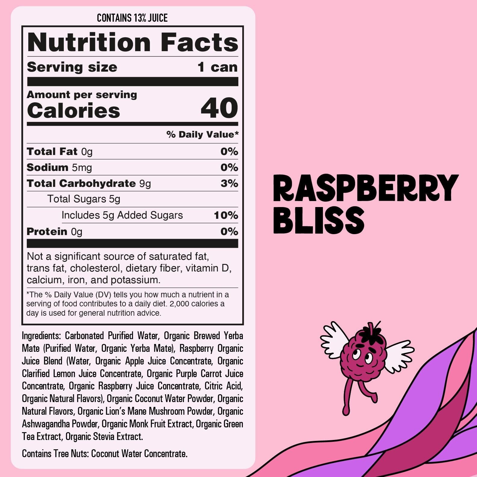 Raspberry Bliss Sparkling Maté