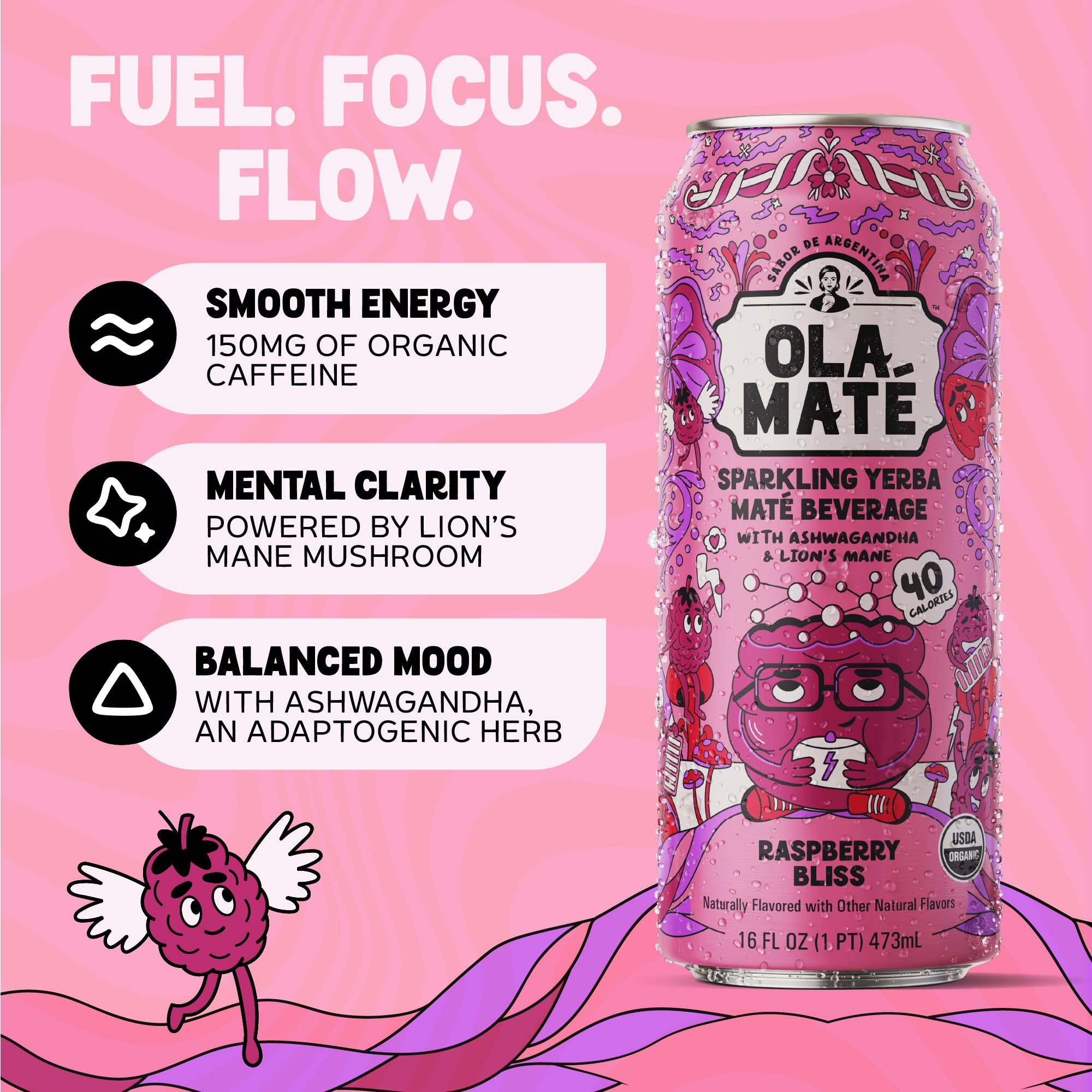 Raspberry Bliss Sparkling Maté