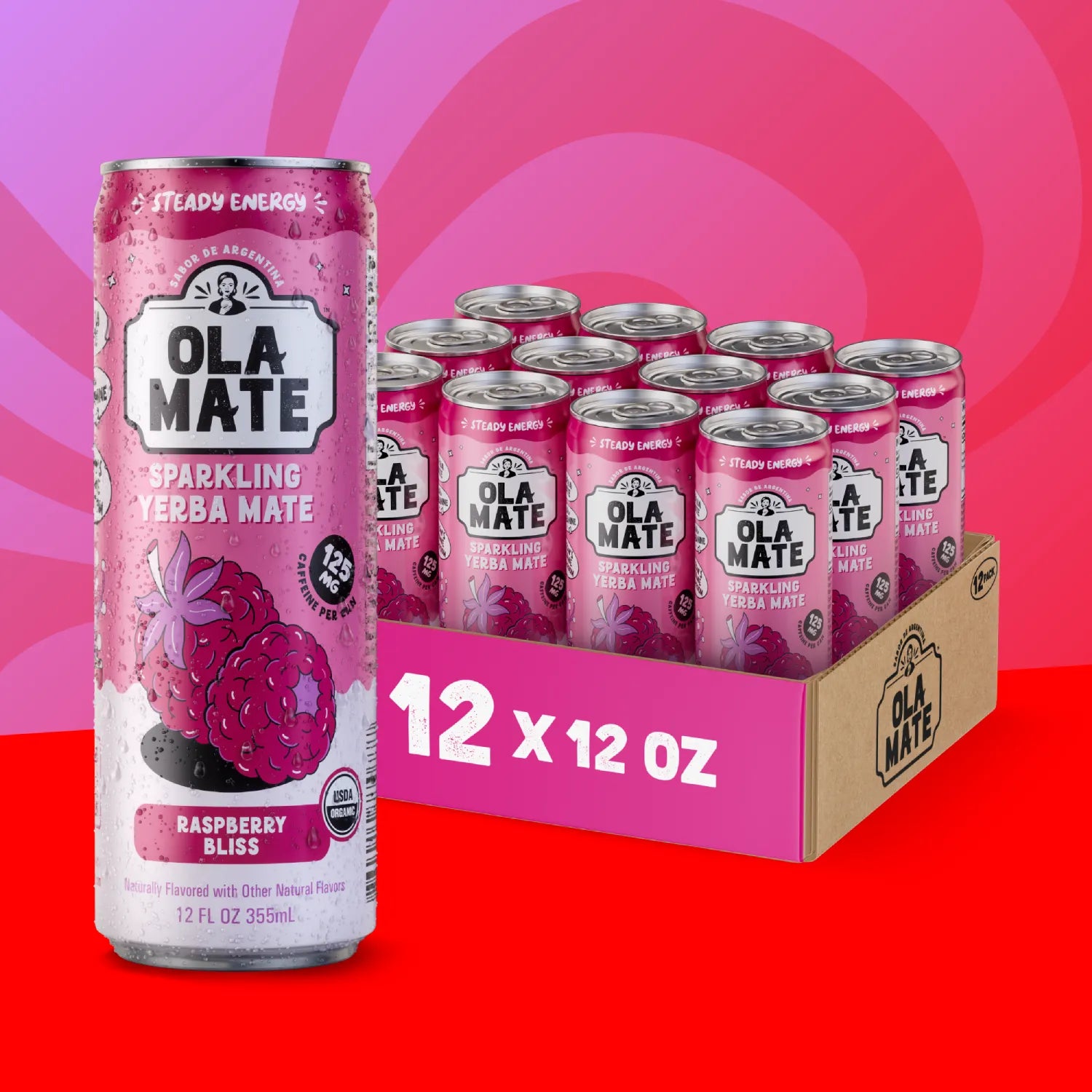 12oz Sparkling - Raspberry Bliss - 12pk