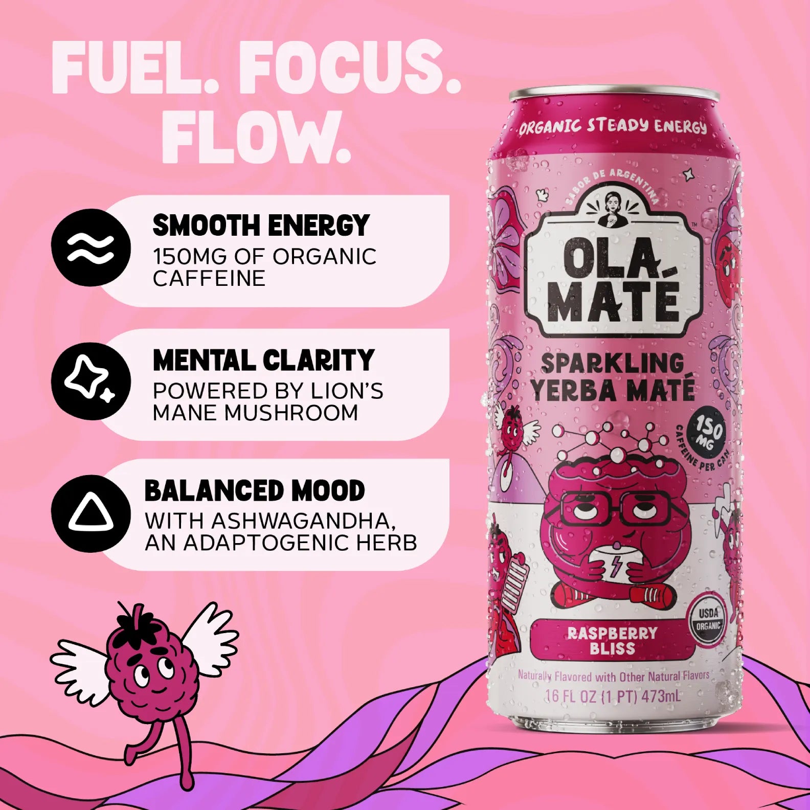 Raspberry Bliss Sparkling Maté