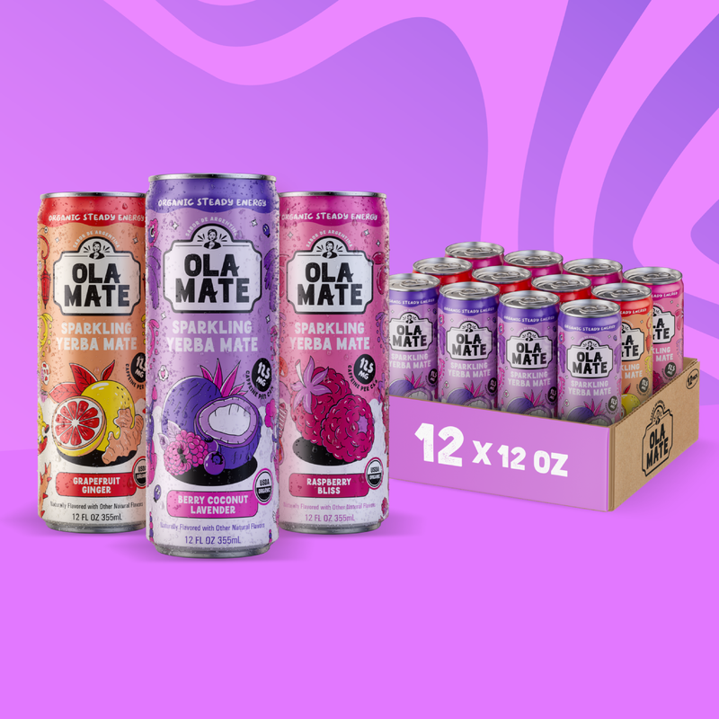 All flavors Variety Pack Sparkling Tea Mate | Ola Mate
