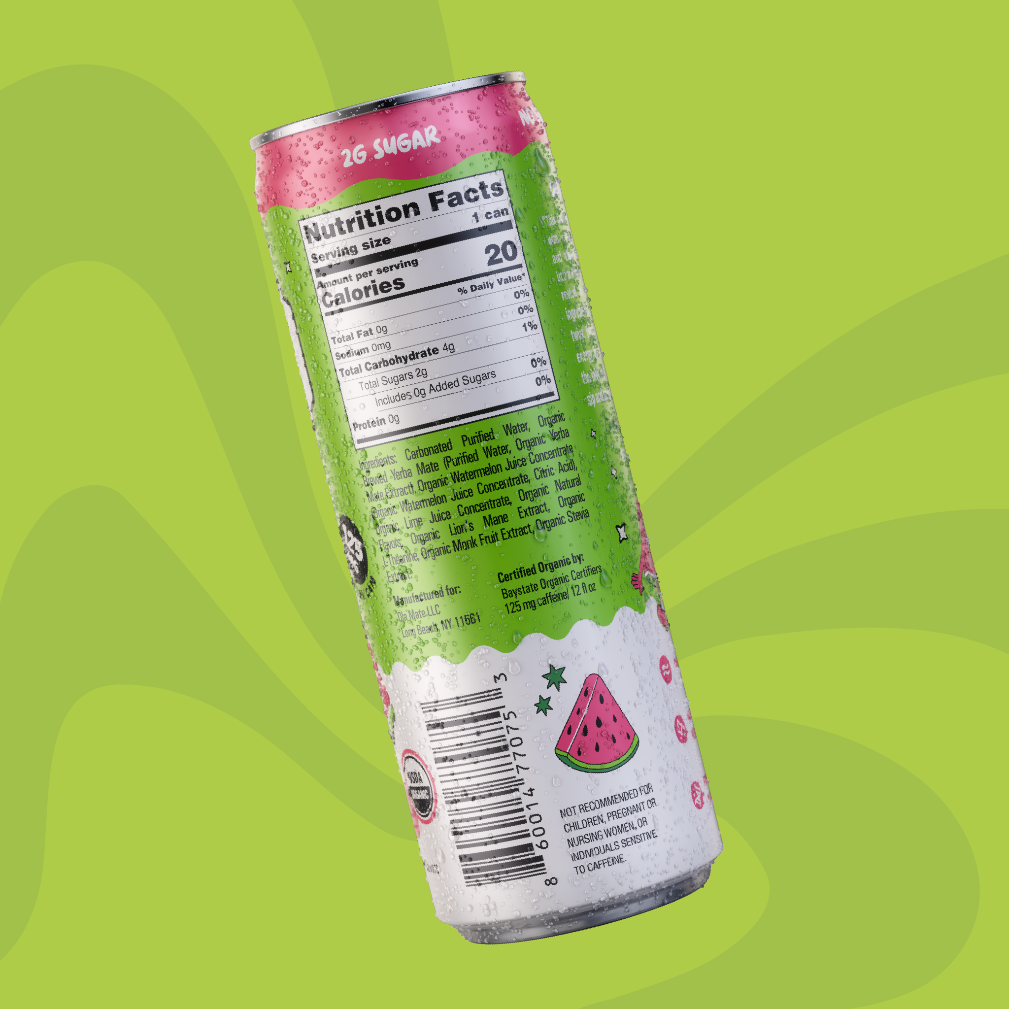 12oz Sparkling - Watermelon Lime - 12pk