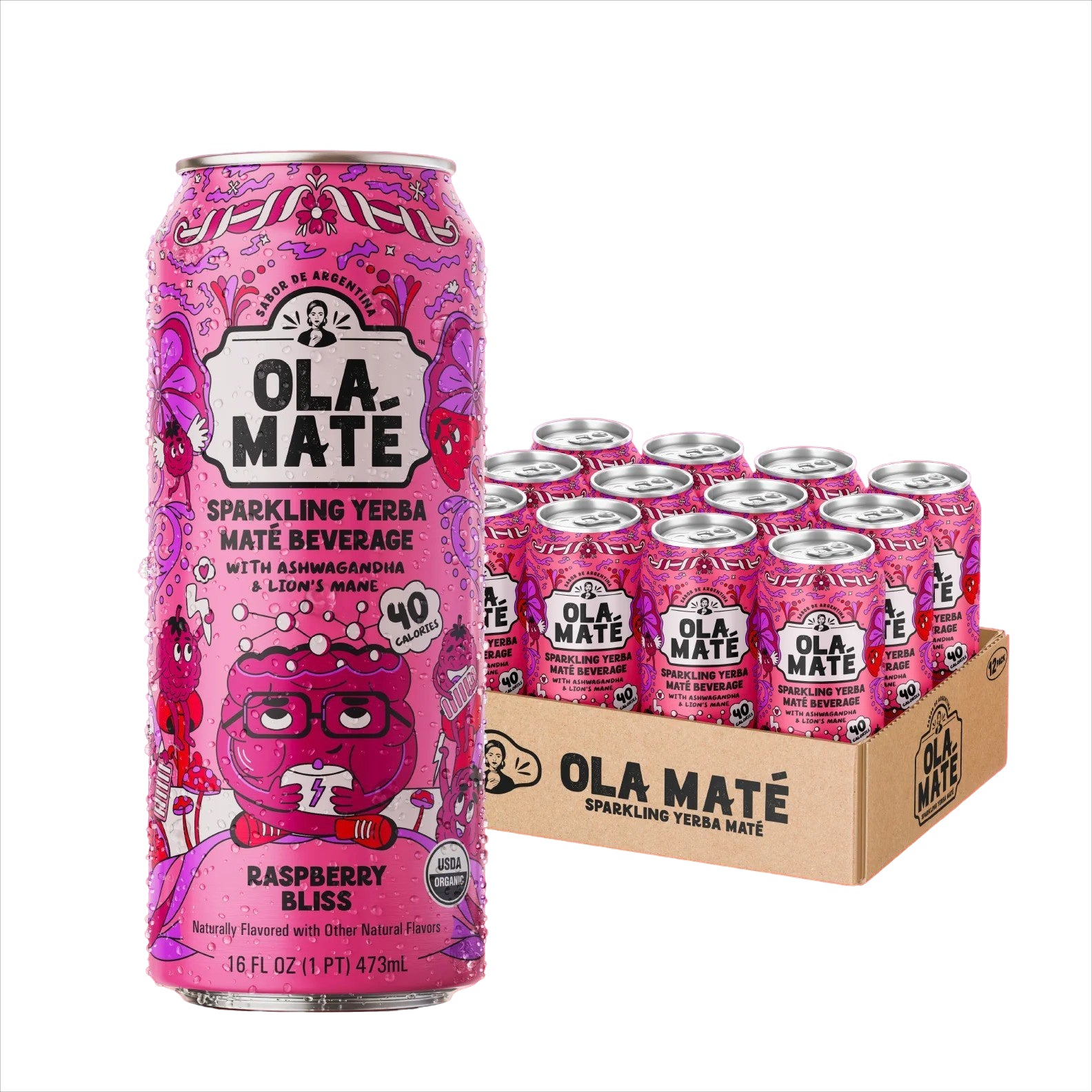 Raspberry Bliss Sparkling Maté
