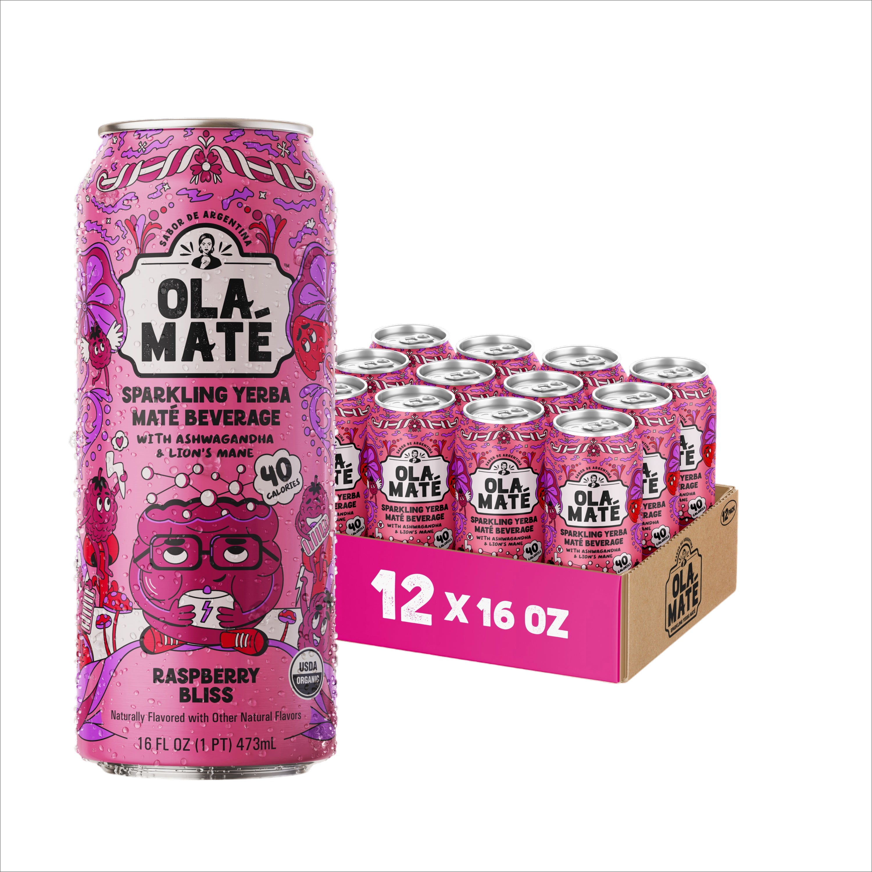 Raspberry Bliss Sparkling Maté